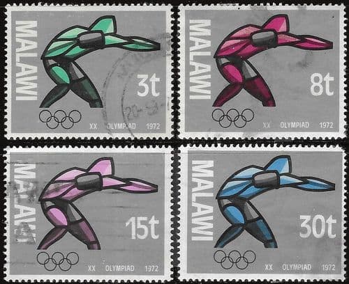 Malawi 1972 Olympic Games, Munich Set Fine Used