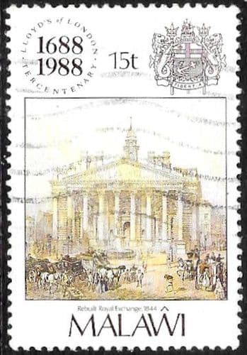 Malawi 1988 300th Anniversary of Lloyd's of London SG 805 Fine Used