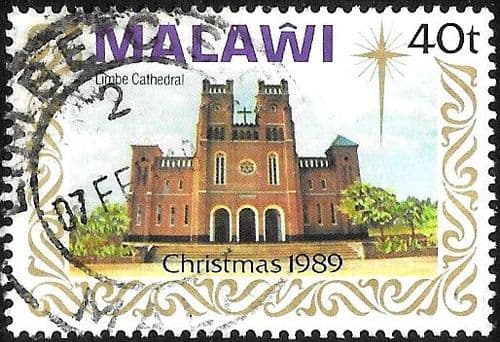 Malawi 1989 Christmas. Churches of Malawi SG 830 Fine Used