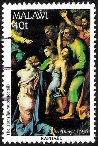 Malawi 1990 Christmas. Paintings by Raphael SG 854 Fine Used