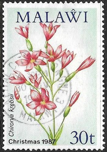 Malawi Stamps 1987 Christmas. Wild Flowers SG 778 Fine Used