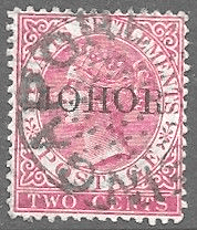 Malay State of Johore 1884 Straits Overprint SG 15 Fine Mint