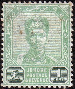 Malay State of Johore 1896 SG 39 Sultan Ibrahim Fine Used
