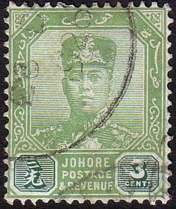 Malay State of Johore 1922 SG 106 Sultan Sir Ibrahim Fine Used