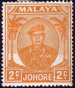 Malay State of Johore 1949 SG 134 Sultan Sir Ibrhim Fine Mint