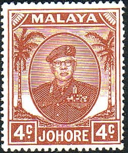 Malay State of Johore 1949 SG 136 Sultan Sir Ibrhim Fine Mint