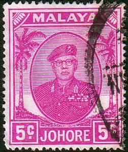 Malay State of Johore 1949 SG 136a Sultan Sir Ibrhim Fine Used