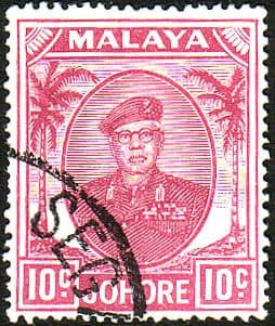 Malay State of Johore 1949 SG 139 Sultan Sir Ibrhim Fine Used