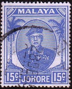 Malay State of Johore 1949 SG 140 Sultan Sir Ibrhim Fine Used