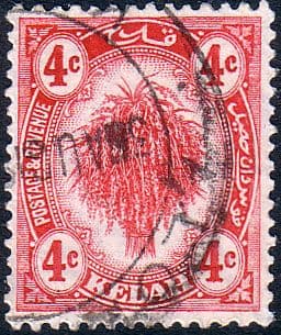 Malay State of Kedah 1919 SG 20 Sheaf of Rice Fine Used