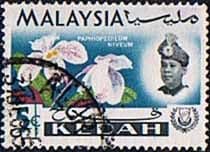 Malay State of Kedah 1965 Orchids SG 117 Fine Used