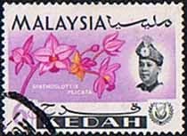 Malay State of Kedah 1965 Orchids SG 118 Fine Used