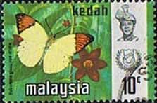 Malay State of Kedah 1971 Butterflies SG 128 Fine Used