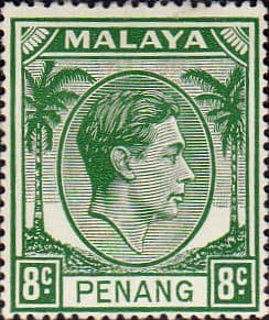 Malay State of Penang 1949 SG 10 King George VI Head Fine Mint