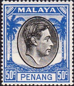 Malay State of Penang 1949 SG 19 King George VI Head Fine Mint