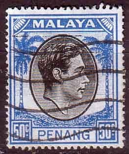 Malay State of Penang 1949 SG 19 King George VI Head Fine Used