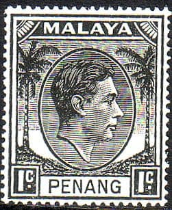 Malay State of Penang 1949 SG 3 King George VI Head Fine Mint