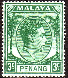 Malay State of Penang 1949 SG 5 King George VI Head Fine Mint