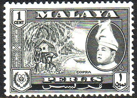 Malay State of Perlis 1957 SG 29 Copra Fine Mint