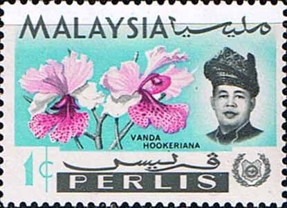 Malay State of Perlis 1965 Flowers Orchids SG41 Fine Mint