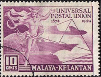 Malaya Kelantan 1949 Universal Postal Union SG 57 Fine Used