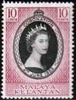 Malaya Kelantan Queen Elizabeth II 1953 Coronation Fine Mint