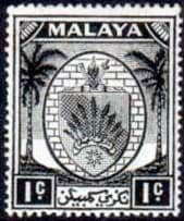 Malaya Negri Sembilan 1949 Coat of Arms SG 42 Fine Mint