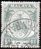 Malaya Negri Sembilan 1949 Coat of Arms SG 47 Fine Used