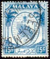Malaya Negri Sembilan 1949 Coat of Arms SG 52 Fine Used