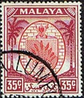 Malaya Negri Sembilan 1949 Coat of Arms SG 57 Fine Used