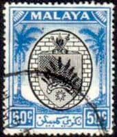 Malaya Negri Sembilan 1949 Coat of Arms SG 59 Fine Used