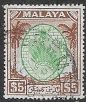 Malaya Negri Sembilan 1949 Coat of Arms SG 62 Fine Used