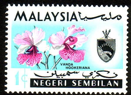 Malaya Negri Sembilan 1965 Orchids SG 81 Fine Mint