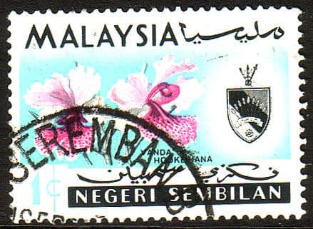 Malaya Negri Sembilan 1965 Orchids SG 81 Fine Used