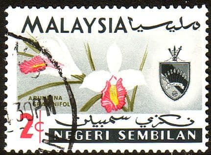Malaya Negri Sembilan 1965 Orchids SG 82 Fine Used