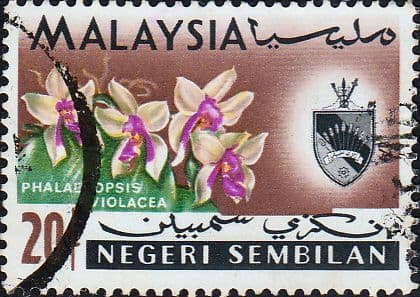 Malaya Negri Sembilan 1965 Orchids SG 87 Fine Used