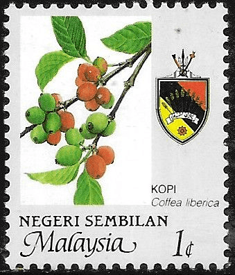 Malaya Negri Sembilan 1986 Agricultural Products of Malaysia SG 124 Fine Mint