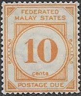 Malayan Postal Union 1936 SG D4 Post Due Fine Mint