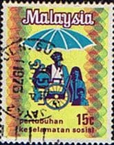 Malaysia 1973 Social Security Organisation SG 101 Fine Used