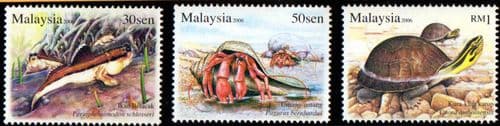 Malaysia 2006 Semi Aquatic Animals Set Fine Mint