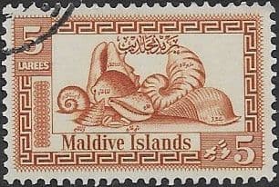 Maldive Islands 1960 Cowrie Shells SG 53 Fine Used