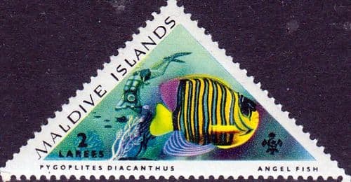 Maldive Islands 1963 Tropical Fish SG 110 Fine Mint