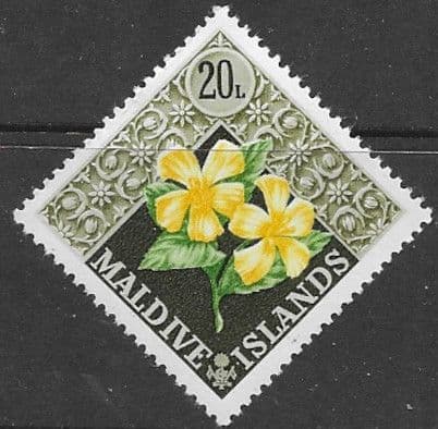 Maldive Islands 1966 Shells SG180 Fine Mint