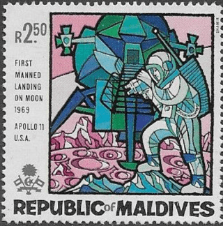 Maldive Islands 1969 1st Man on the Moon SG 308 Fine Mint