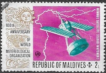 Maldive Islands 1974 World Meteorological Organization SG 476 Fine Used
