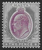 Malta 1903 King Edward VII SG 40 Fine Mint