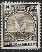 Malta 1904 King Edward VII SG 57 Fine Mint