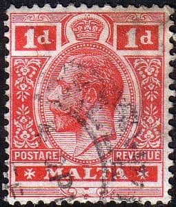 Malta 1914 King George V SG 73 Fine Used