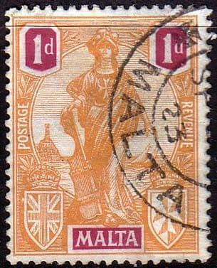 Malta 1922 SG 125 Britania Fine Used