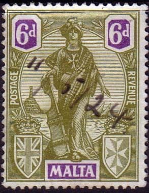 Malta 1922 SG 133 Britannia Fine Used